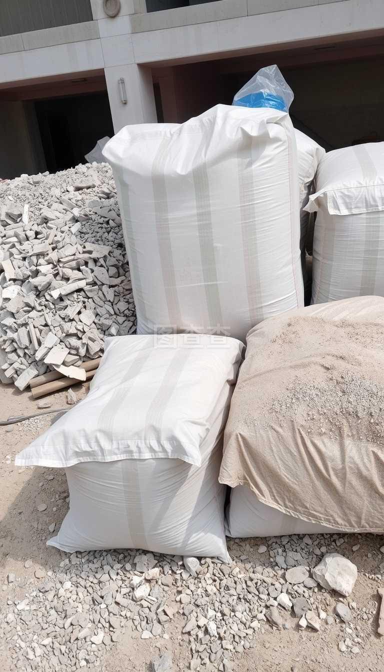 建筑工地的碎石與沙子包裝 材料基地與管理策略
